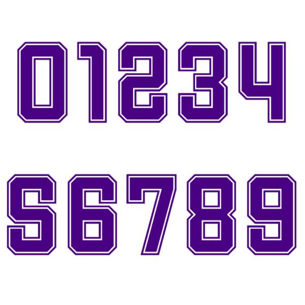 Football Heat Transfer Letters And Numbers Personized Iron On Numbers And Letters