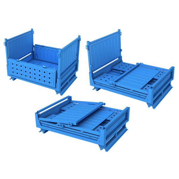 Foldable Bulk Corrugated Steel Containers For Transportation 1.5T