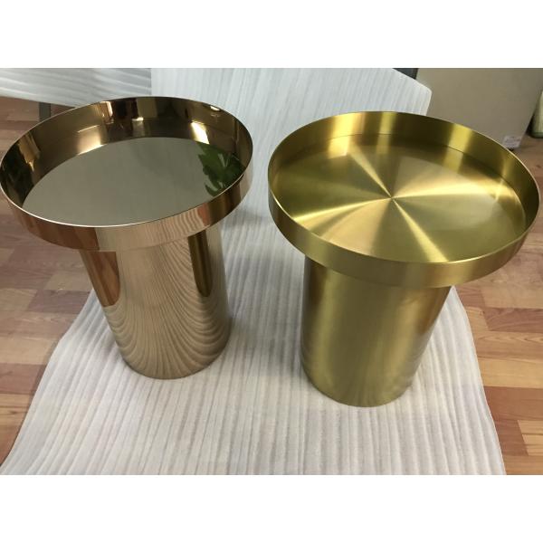 furniture accessory Stainless Steel Table, Round or oval table coffee table