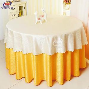 China Multi Style Round Satin Tablecloth Table Decoration Covers And Sashes on sale