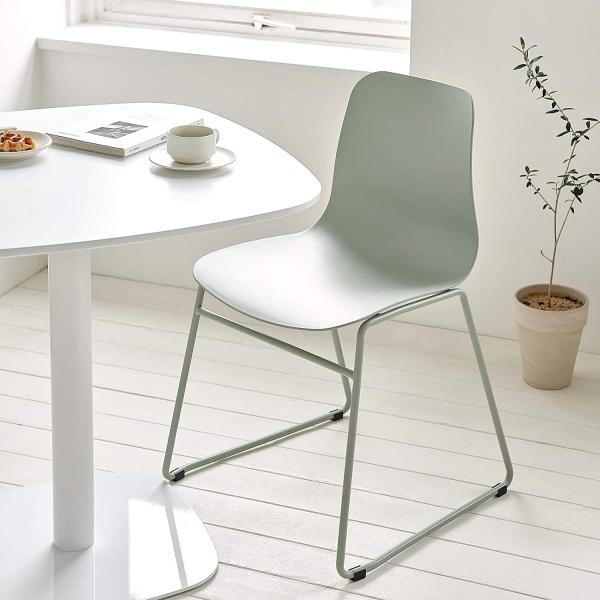 Contracted High Durability Dsw Dining Chair Pastel Tones Self Assembled
