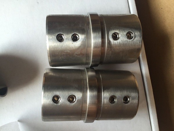 Brushed / Polished Stainless Steel Slot Pipe , 180 Degree Straight Tube Connector