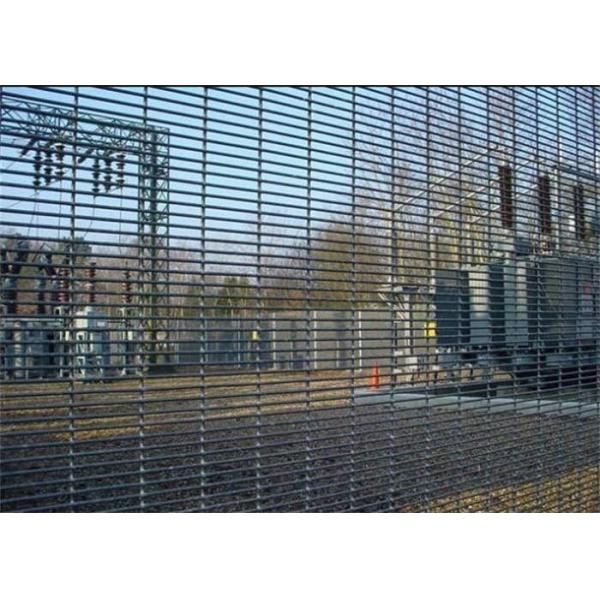 358 No Climb Security Fence Dense Galvanized Security Fence 12.5mmX75mm