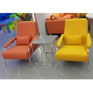 Quality Living Room Nordic Lounge Chair Orange Single Sleeper Sofa wholesale