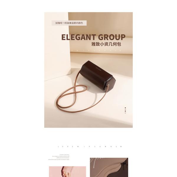 2024 NEW SIMPLE FASHION SMALL BAG NETWORK RED EVERYTHING SINGLE SHOULDER CROSSBODY FEMALE BAG FASHION NICHE CYLINDER BAG