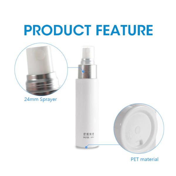 60ml Electroplated Silver Spray Plastic Bottle Cosmetic Packaging