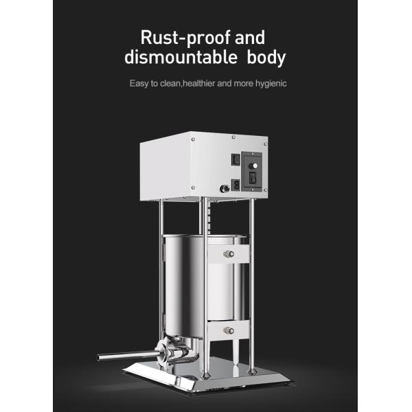 Full Automatic Electric Sausage Filling Machine 15L Stainless Steel