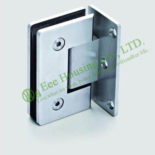 High Quality 90 degree Stainless Steel shower clamp,shower hinge,glass clamp,Satin finish
