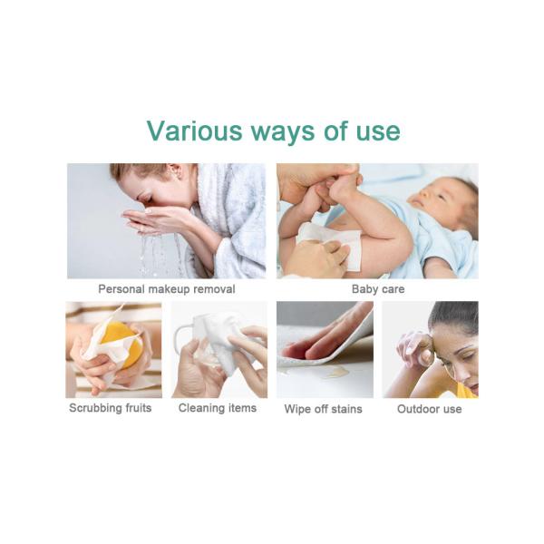 Disposable Cotton Face Towel Dry Cleaning Wipes For Newborn Babies
