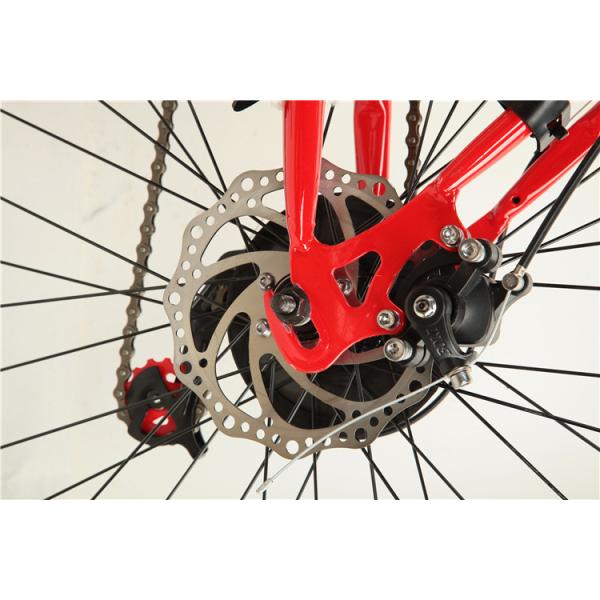 Cheap hydraulic disc brake Shimano 21 speed 26 inch steel mountain bicycle with 36 hole spoke wheel
