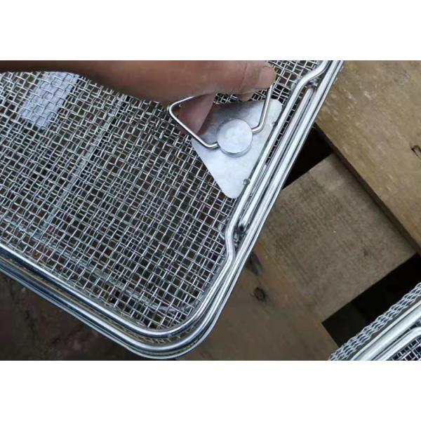 45*34cm Medical sterilization baskets Stainless Steel Wire Mesh 5mm Hole size