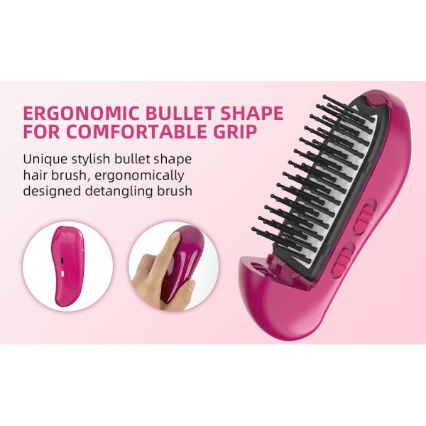 Anti Static Ionic Hair Brush Blue Light Negative Ion Brush For Scalp Health