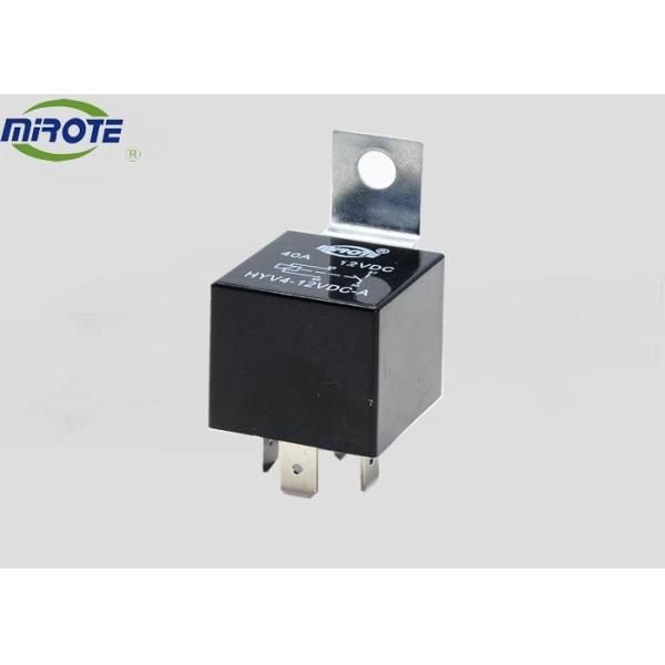 4 Terminal 40 Amp 12v Car Relay Replacement With Metal Sheet , 12 Volt 4 Pin Mini Relay