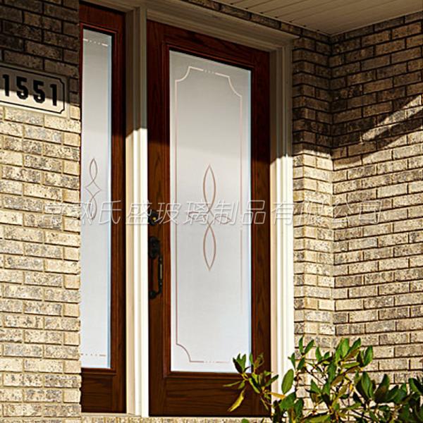 Patterned Toughened Safety Glass Various Thickness Solid Structure Flat Shape