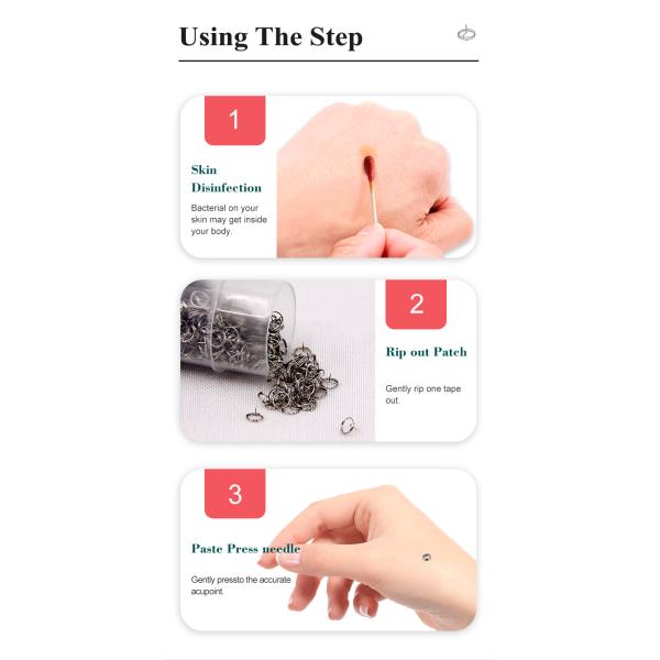 Intradermal Ear Press Needles Sterile Acupuncture Zhongyan Taihe