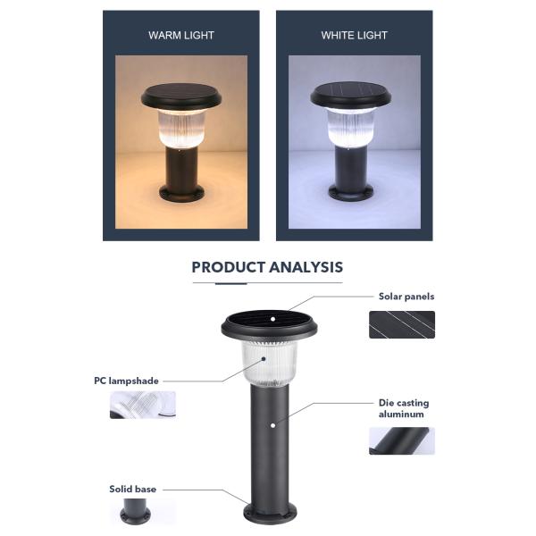 Customized Garden Solar Powered Lawn Light With 3.2V 8000mAh Battery