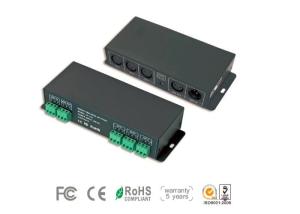 Quality LED DMX Signal Amplifier Controller with 3 Channels Distributed Output wholesale