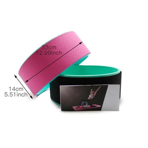 Colorful Beginner Yoga Wheel , Yoga Back Roller Wheel With Thick Padding