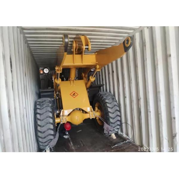 China 2.5 ton Backhoe Loader 388H 4 Wheels Steering With 75KW engine