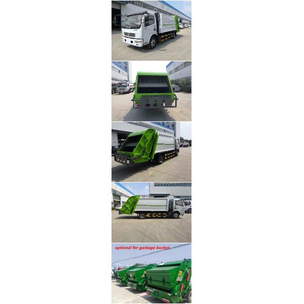 5 Ton Rear Loading Garbage Compactor Truck 4 X 2 Dongfeng 120hp 5CBM