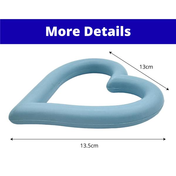Heart-Shaped Rubber Pet Toy