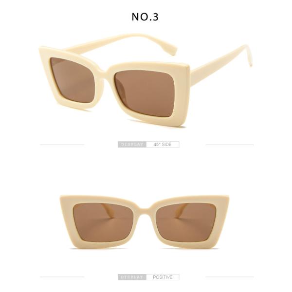 BSCI Trendy Fashion Sunglasses Women Rectangle Frame Clear Mirror Lens Glasses UV400