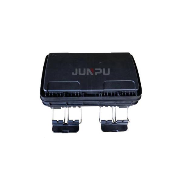 96 Core Horizontal Fiber Optic Splice Closure With 4 Trays In Black Color