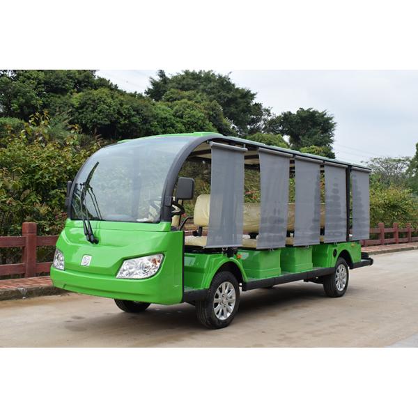 14 Seats 4 Wheel Drive Electric Sightseeing Vehicle Cart 5300*1500*2000mm