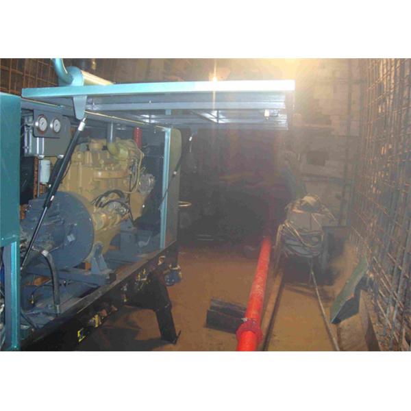 150M Delivery Tube Diesel Trailer Mounted Concrete Pump For Concrete Pumping Works