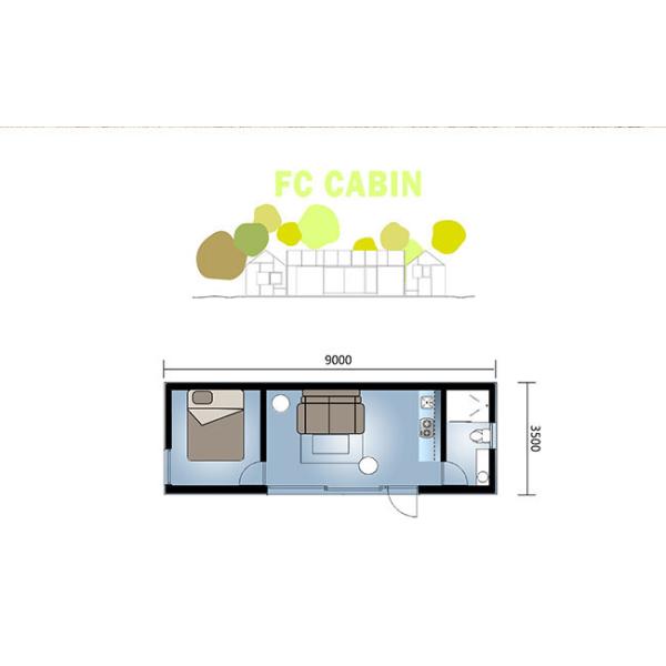 "Modular Light Steel Frame Prefab Home - Travel Hotel & Camping Cabin Kit For Outdoor Living