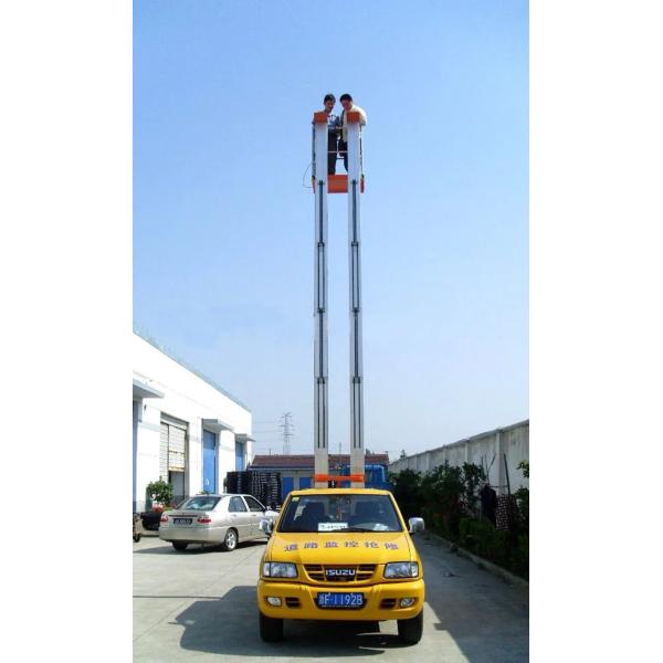 9m 250kg Electric Mast Boom Lift Blue Mast Vertical Lift Lightweight
