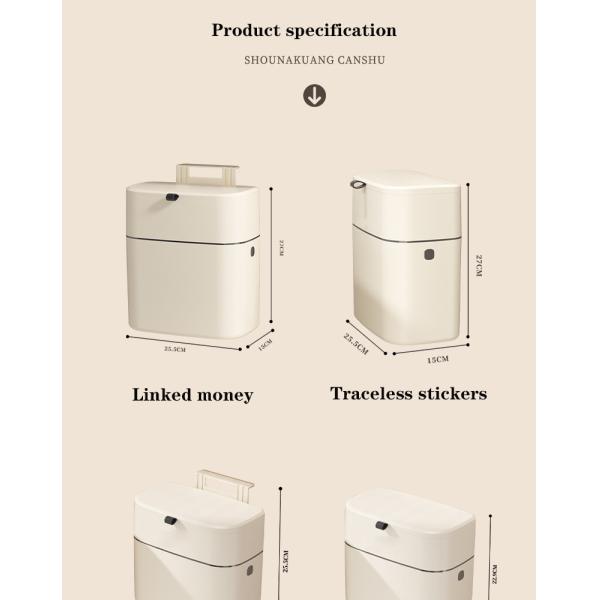 Load-Bearing Strong Hanging Household Trash Can Kitchen Preferred Non-Punching Bent Wall Hanging Trash Can