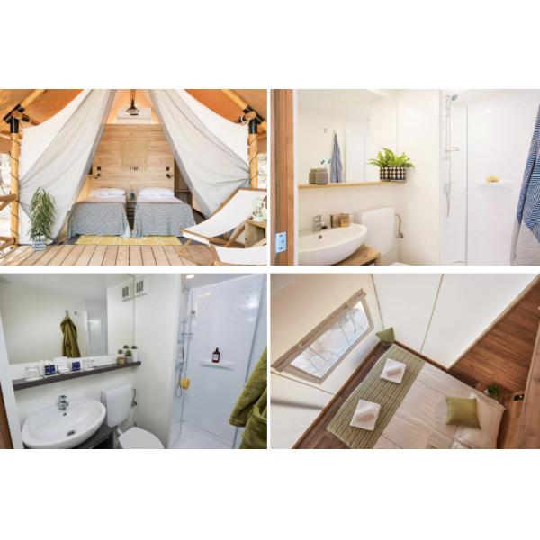 900D Waterproof Single Camping Tent Camping Outdoor Safari Hotel Luxury Canvas Tent