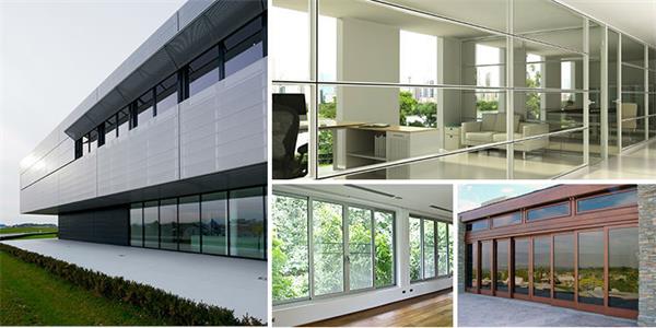 Architectural Window / Door Frame Powder Coating Aluminum Profiels 6063 T5