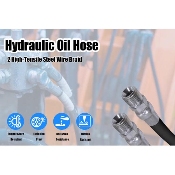 19mm Industrial Hydraulic Hose High Burst Pressure With High Vibration Resistance