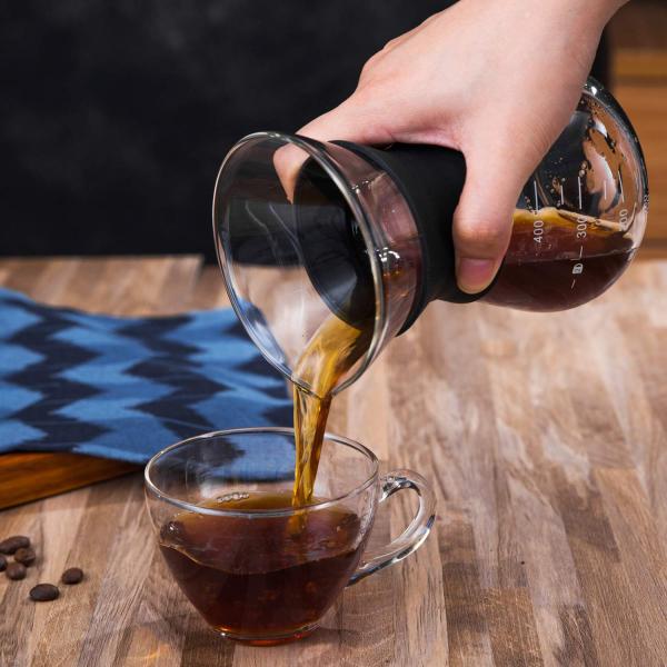 Professional Stainless Steel Coffee Pot Borosilicate Pour Over Coffee Pot