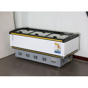 Quality 2m Commercial Chest Freezer Glass Top Ice Cream CE wholesale