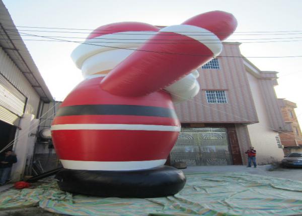 Attractive Outdoor Inflatable Christmas Decorations Blow Up Santa Claus 8mH