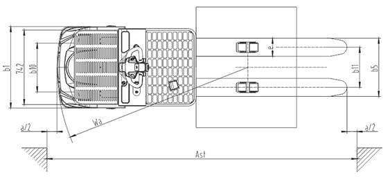 Low Level Order Picker Forklift 1 Ton People Standing Order Picker Truck