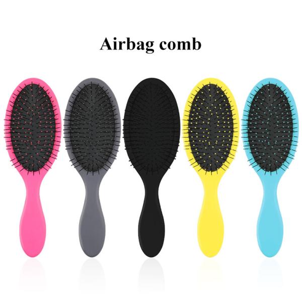 Plastic Handle Hair Paddle Brush Wet And Dry Message Detangling Hair Brush