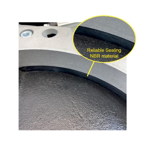 Flange Connection Aluminum Butterfly Valves DN250 Pneumatic For Cement Silo