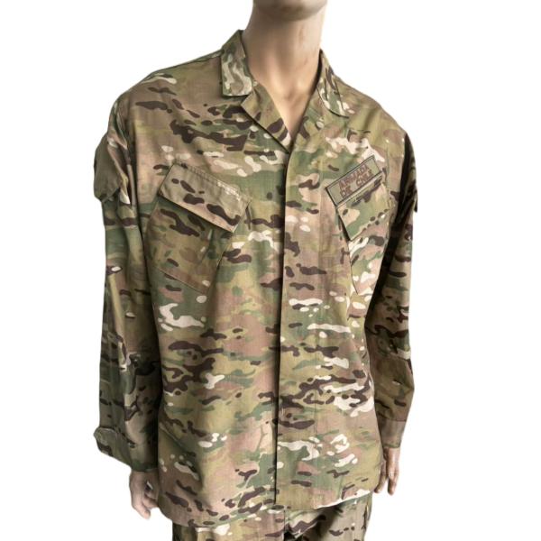 Nylon Cotton 50 / 50 Army ACU Uniform Set Customizable Camouflage Multicam ACU Uniform