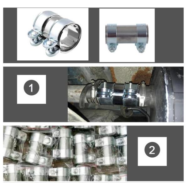 Mufflers 95mm 125mm Exhaust Pipe Sleeve Clamp