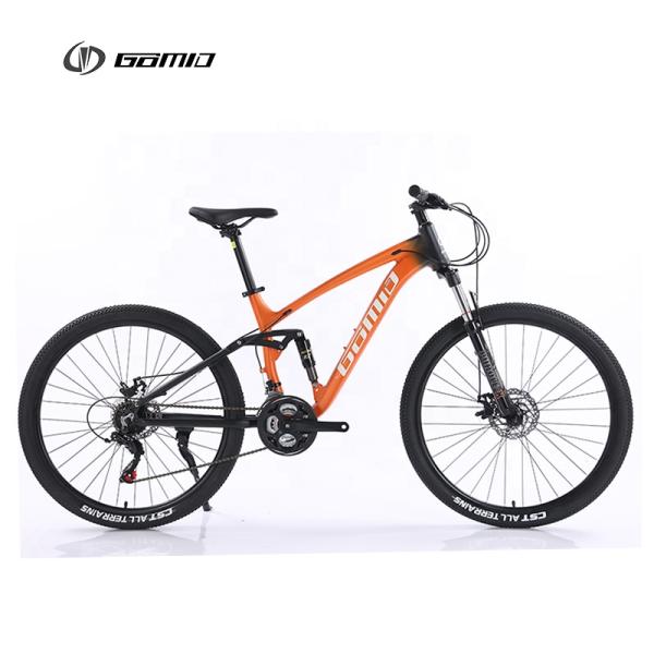 Custom OEM Bicicletas Alloy Soft Tail Bicycle GOMID Full Suspension Mountain Bike Bisiklet 4 Link SHIMANO Gear Cycle