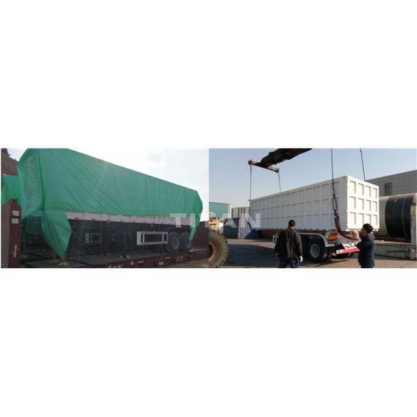 TITAN Hydraulic 3 Axle Dump Trailer Tipper Trailer Tipper Semi Trailer for Sale