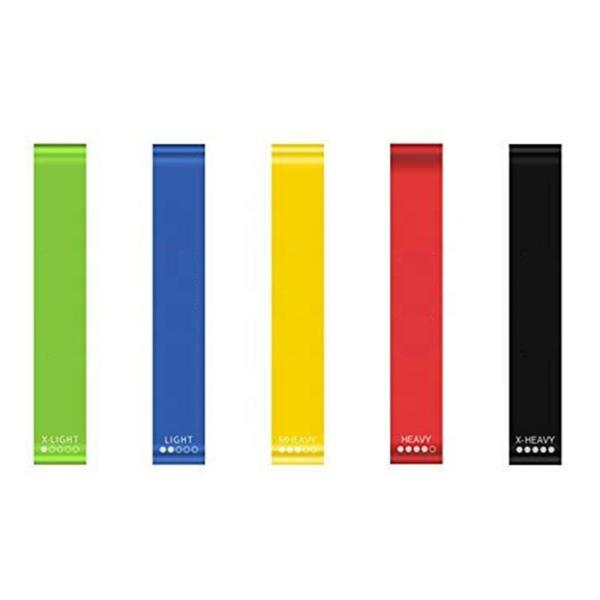 Gym fitness 500mm*0.35mm Stretch Rubber Belt Exercise band Stretch Strap Elastic Training Resistance loop Bands