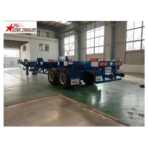 Leaf Spring Terminal Trailer , Semi Trailer Transport Two 20- Foot Containers