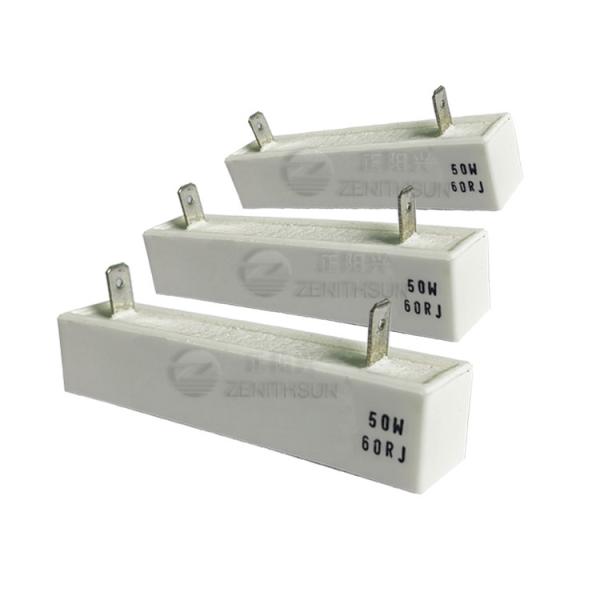50W 60Ohm Non Flammable Resistor Ceramic Cement Encased Power
