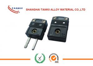 Quality Standard black J  Type Thermocouple Connector plug with solid pin used for thermocouple measurement wholesale