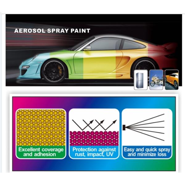 EN71 15 Min Drying Fast 450ML Acrylic Aerosol Spray Paint For Household